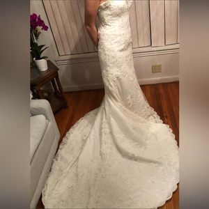 🤍 Lace & Beaded Wedding Dress 🤍